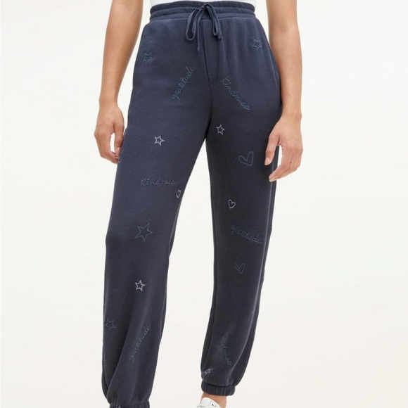 Splendid Virtue Embroidered Jogger Pants- NWT - Picture 5 of 9